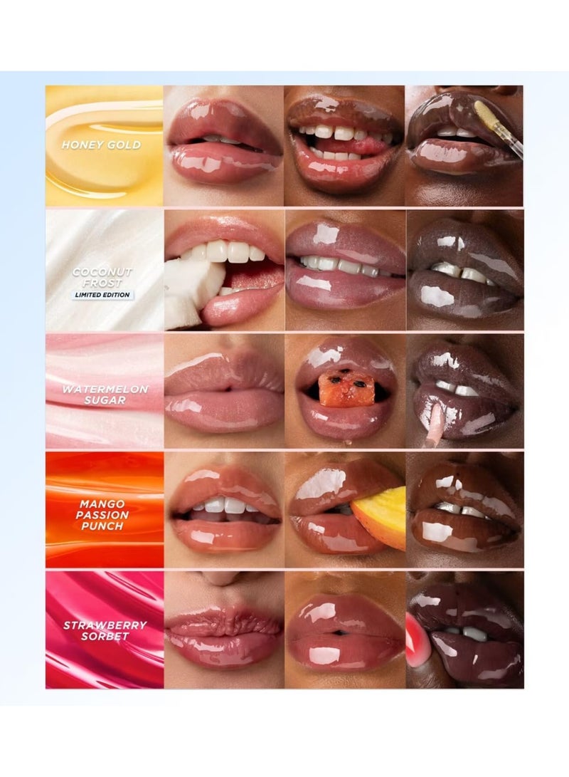 Gisou Honey Infused Lip Oil - Coconut Frost 8ml - Image 4