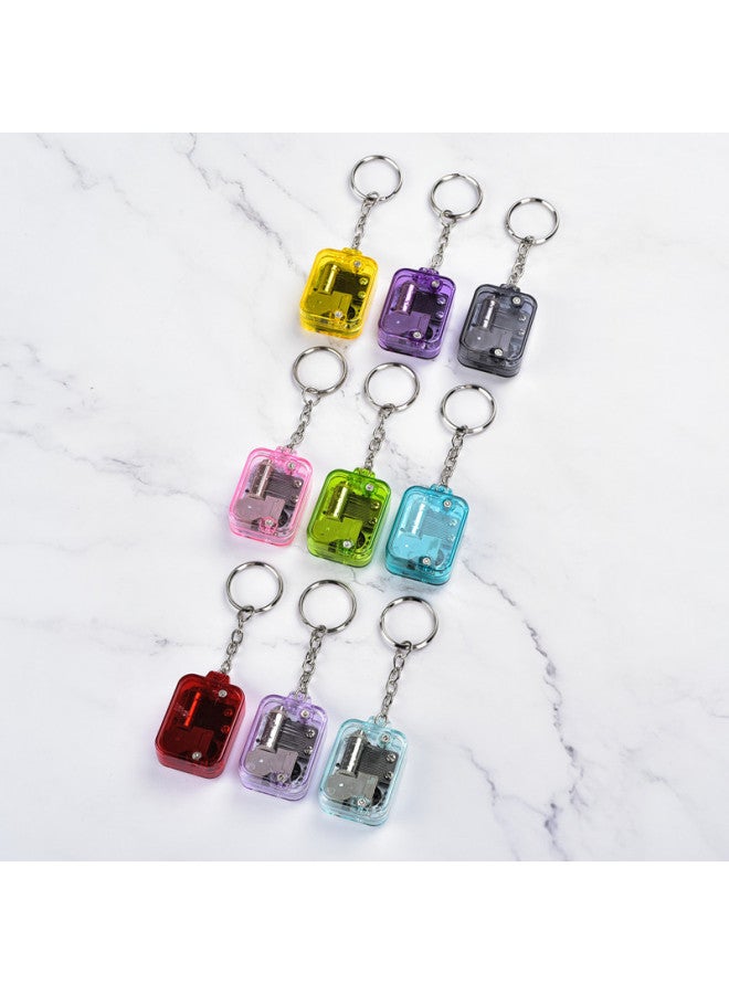 Keychain Pendant Music Box Music Box 18-tone Mini Movement Tourist Souvenirs Creative Gifts Crafts-Color:Heart Pendant: Light Blue-Size:Track: Cannon (minimum Order Of Ten For Single Color) - Image 3