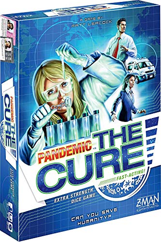 Asmodee Pandemic The Cure Board Game - Roll the Dice to Save Humanity! Cooperative Strategy Game for Kids and Adults, Ages 8+, 2-5 Players, 30 Minute Playtime, Made by Z-Man Games - Image 1