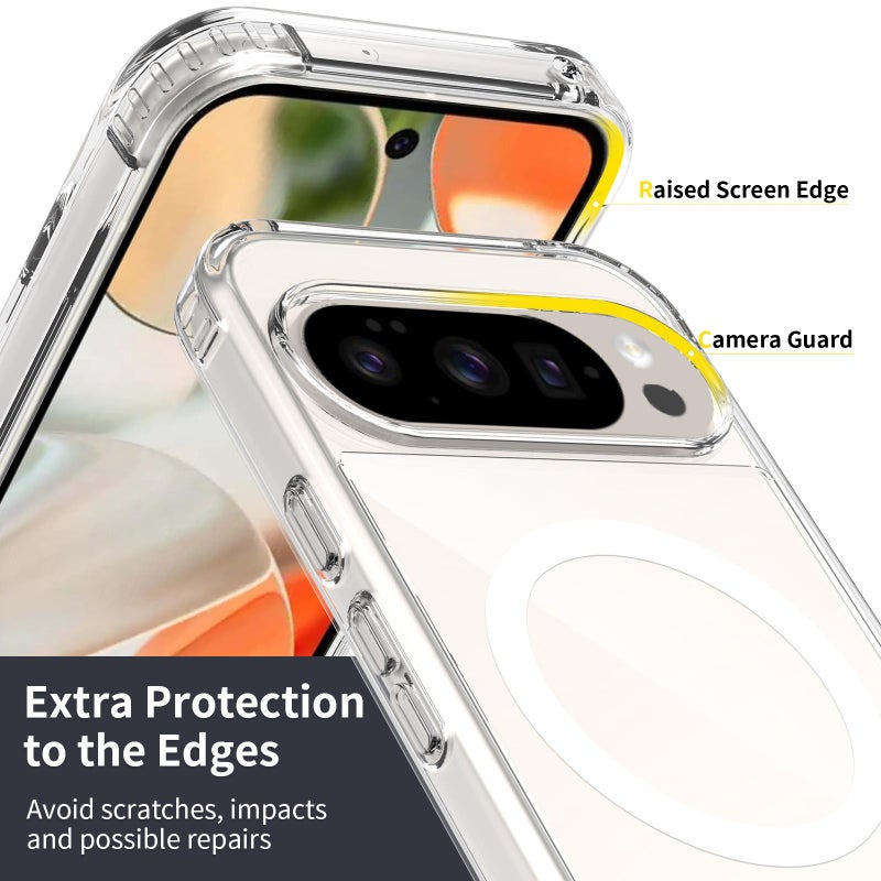 erorex For Google Pixel 10 / 10 Pro  Feel Transparent MagSafe Phone Case - Image 4