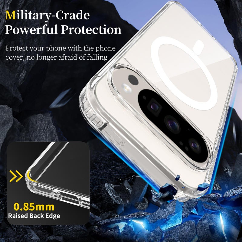 erorex For Google Pixel 10 / 10 Pro  Feel Transparent MagSafe Phone Case - Image 3