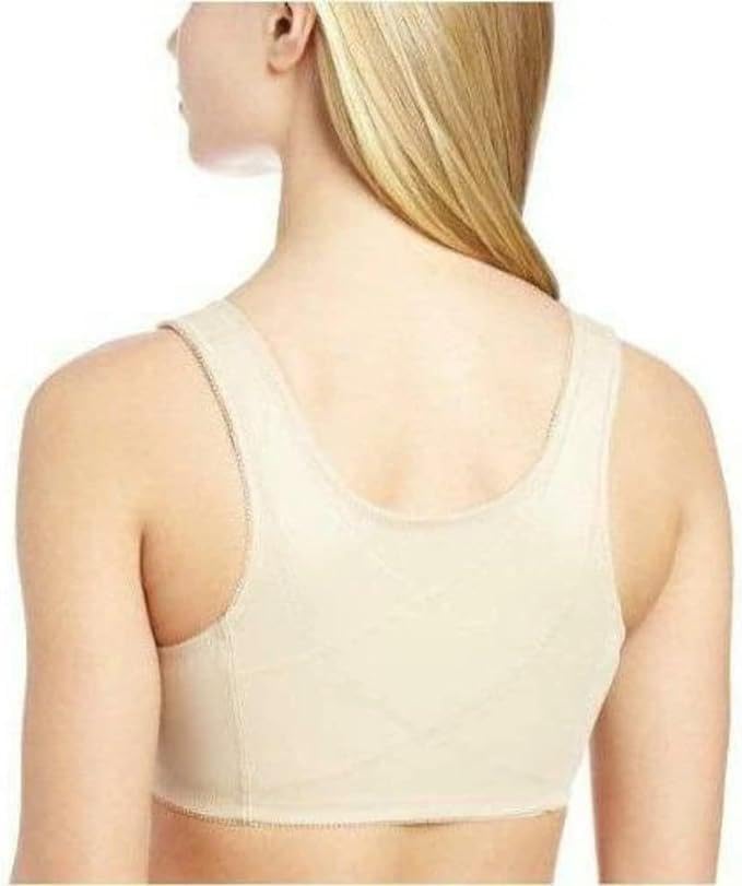 Exquisite Form 5100531 Women's FULLY Wireless Cotton Back & Posture Support Bra with Front Closure & Lace - Image 2