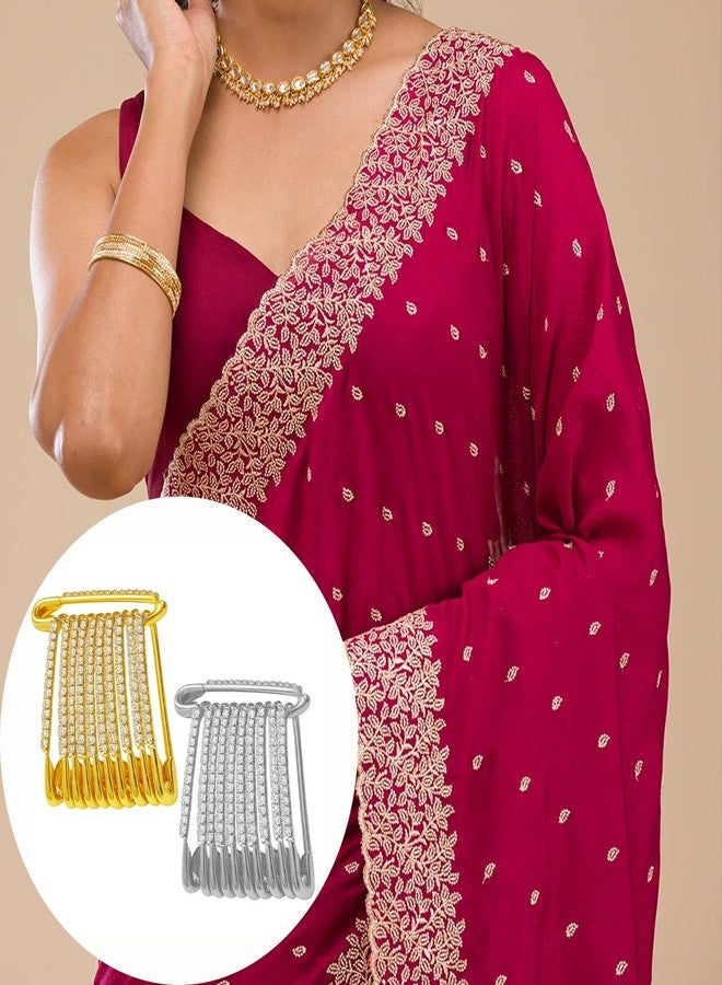 THANUS CRAFT THANU'S CRAFT Clothes Dresses Jeans Safety Saree pin brooch for Sari Pleats pallu Draping Heavy Sarees - Image 5