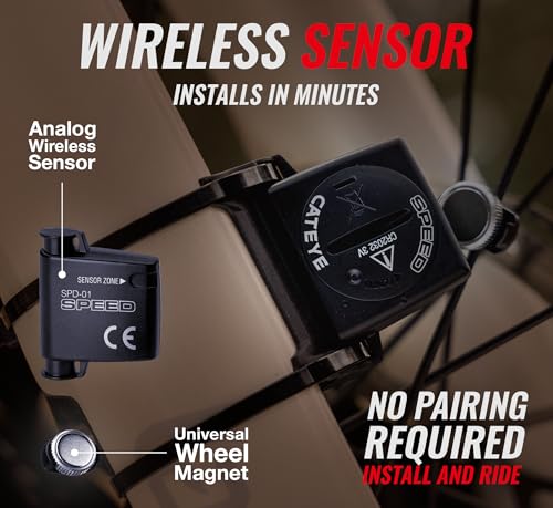 CATEYE Padrone Wireless Bike Computer – Oversized Display Cyclocomputer, Wireless Speedometer & Odometer, FlexTight™ Mount, Auto Start/Stop, Programmable Odometer - Image 5