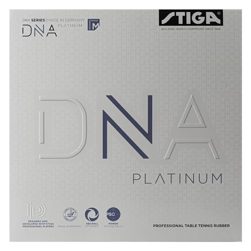 STIGA Table Tennis Rubber DNA Platinum M, 2.3 with Superior Grip and Optimal Spin, Black - Image 2