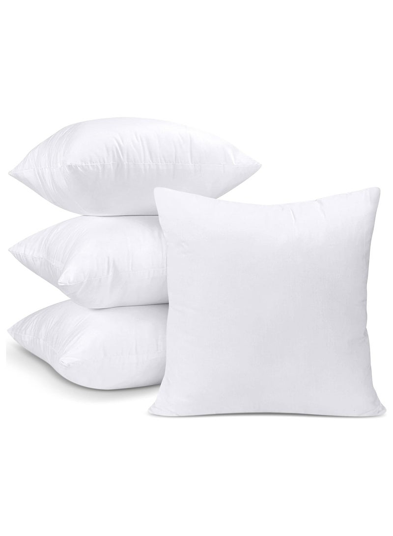 LINGWEI Cushion Filler Pillow Pack of 4pcs- Fabric: Non Woven , Filling 350grams Non Siliconized Fiber - Size : 50 x 50cm  - Image 1