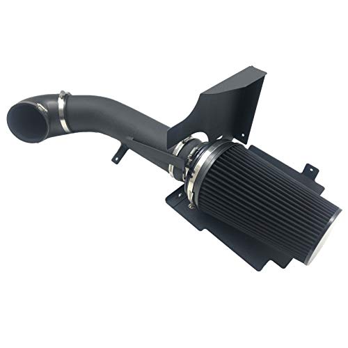 OBUYTO 4 Inch Performance Cold Air Intake Filter Kit with Shield for 99-06 GMC Chevy V8 4.8L 5.3L 6.0L Silverado 1500 2500 3500 Black & Red - Image 1