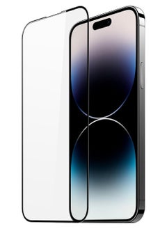 Rock Pow Professional Screen Protector for iPhone 15 6.1 inch [Black Edge] [Secondly Strengthened Tempered Glass] Screen Border Blending Protective Film,  Case Friendly for iPhone 15  6.1 inch  - Image 1