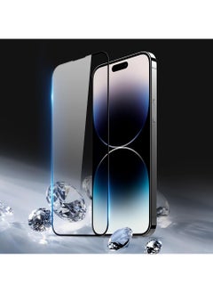 Rock Pow Professional Screen Protector for iPhone 15 6.1 inch [Black Edge] [Secondly Strengthened Tempered Glass] Screen Border Blending Protective Film,  Case Friendly for iPhone 15  6.1 inch  - Image 3