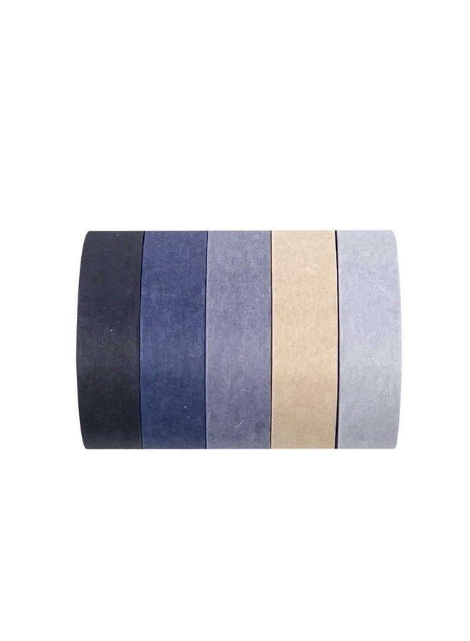 allydrew Solid Color Washi Tape (Set Of 5) 10Mm X 5M Blue - Image 3