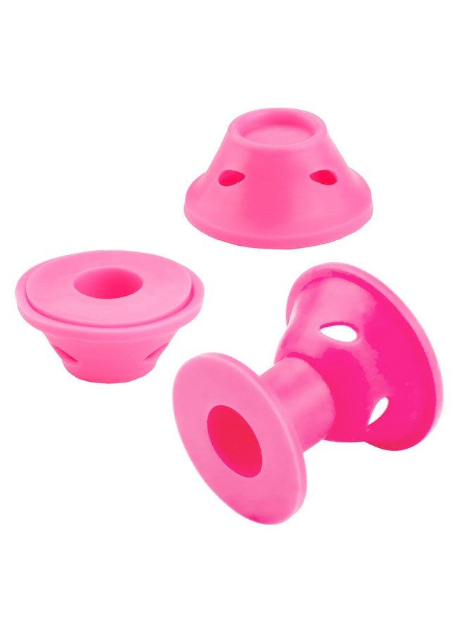 JANYUN 40 Pcs Pink Magic Hair Rollers Include 20Pcs Large Silicone Curlers And 20Pcs Small Silicone Curlers - Image 3