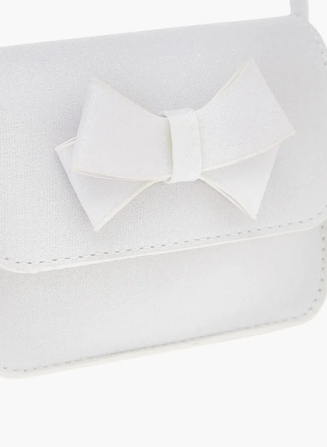 Flora Bella By Shoexpress Girls Embellished Crossbody Bag With Adjustable Strap And Magnetic Closure