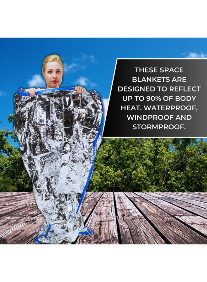 Generic Healthyline  - Thermal Foil Sauna Blanket Pack of 50 pcs - for Detox  Weight Loss Far Infrared Therapy Survival and Preparedness - Retains up to 97 of Body Heat - 64in x 84in Mylar Sheets  - Image 5