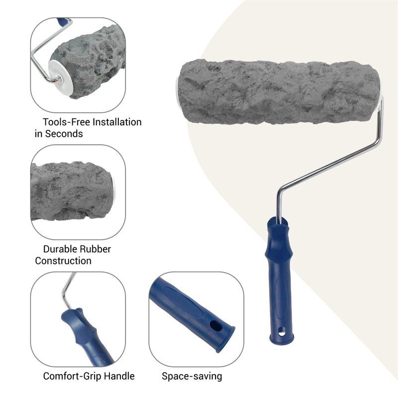 Nichiyo Concrete Texture Roller Concrete Stamp Roller Masonry Form Tool for DIY Decorative Concrete Patterns(D2501) - Image 4