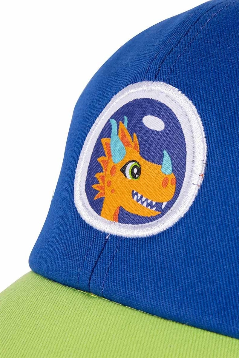 Milk & Moo Kids Cap for Ages 7-10, Cap for Boys, Dragon Embroidery Baseball Cap, Glittery Blue and Green Cap, Adjustable Velcro Strap, Breathable Material, Sun Protection Design – Made in Turkey - Image 5