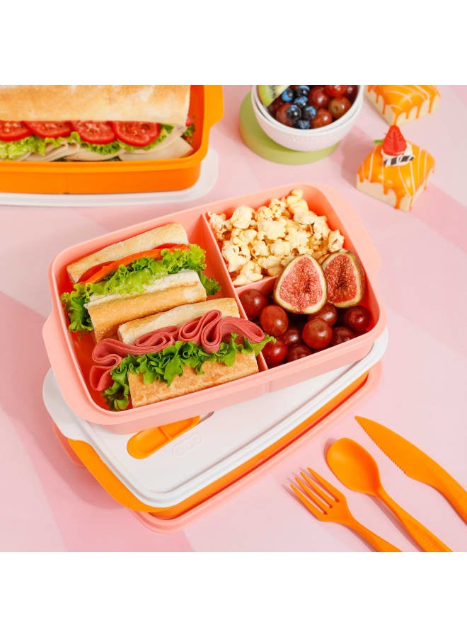 Banana Salmon Plastic Lunch Box – 1.5L - Image 3