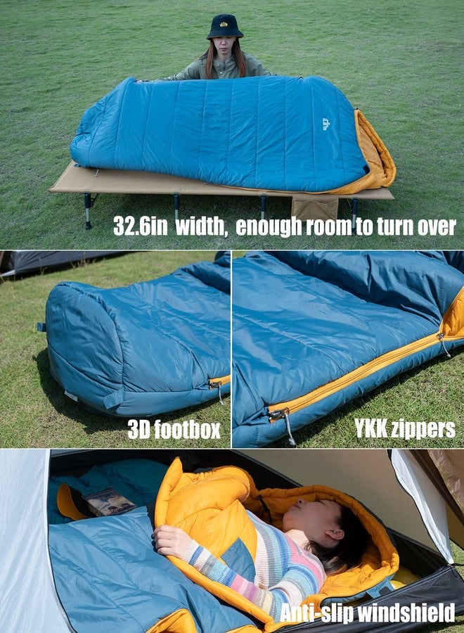iClimb 3M Thinsulate Insulation Mummy Sleeping Bag with Compression Sack Ultralight Compact Warm Washable for Adults Indoor Outdoor Backpacking Camping Hiking (41F, Green) - Image 3