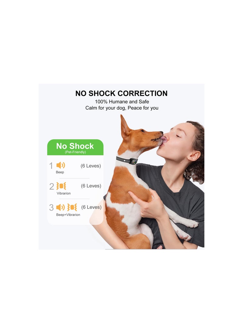 SYOSI - Bark Collar, for Small/Medium Dogs, No Shock Small Dog Bark Collar, Rechargeable Shockless Smart Anti Barking Collar with 6 Adjustable Sensitivity Beep Vibration for Small Medium Dogs(1 Pack) - Image 1