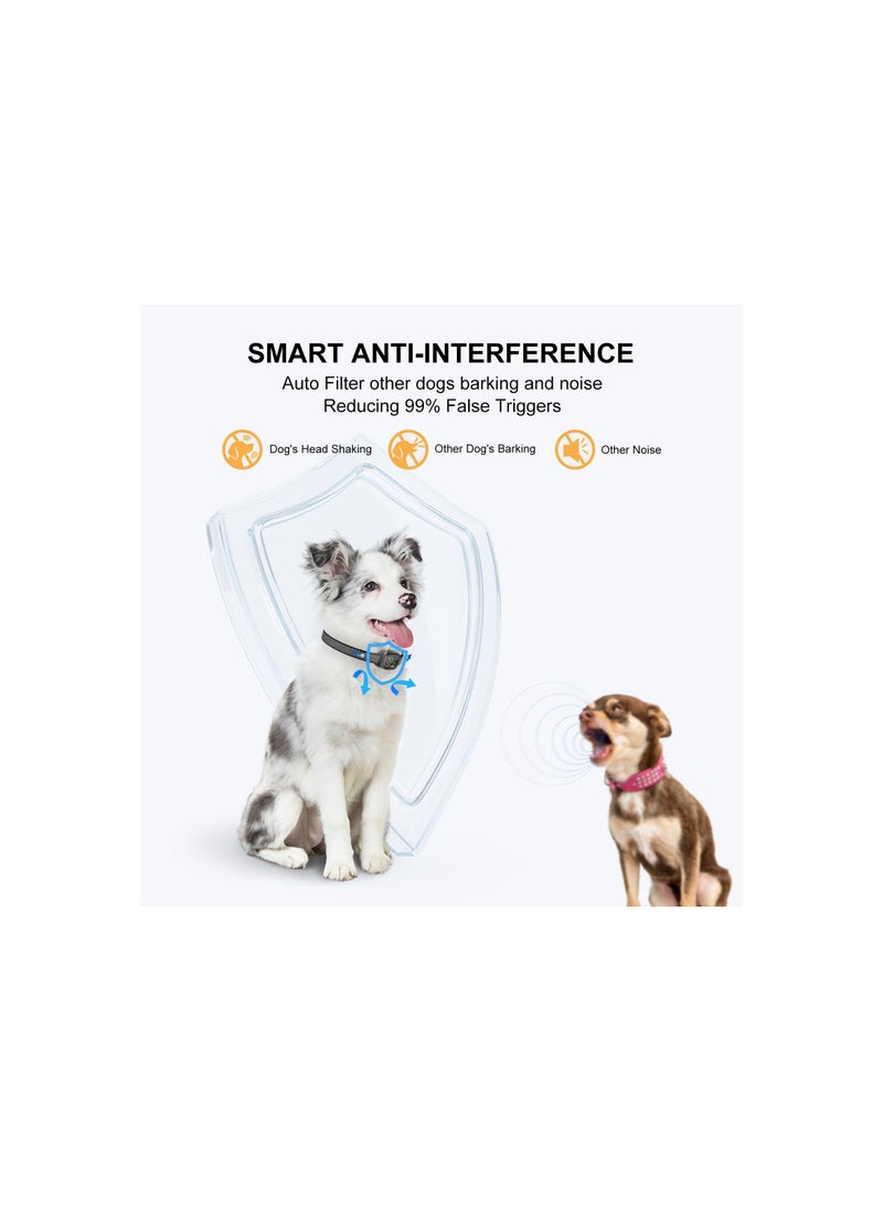 SYOSI - Bark Collar, for Small/Medium Dogs, No Shock Small Dog Bark Collar, Rechargeable Shockless Smart Anti Barking Collar with 6 Adjustable Sensitivity Beep Vibration for Small Medium Dogs(1 Pack) - Image 1