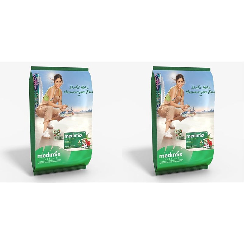 Medimix Medimix Ayurvedic Classic 18 Herbs Bathing Soap 10 gms Combo pack of 120  Natural Oils For Healthy  Protected Skin  Shop Herbal  Natural  Parabenfree  Sulphatefree  100 Vegan - Image 1