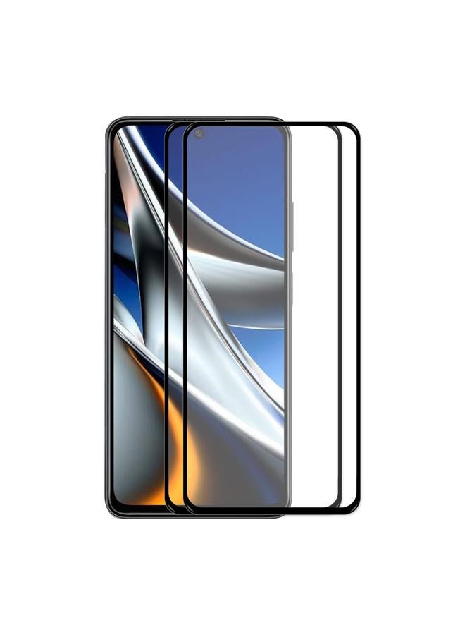 إيروريكس قطعتان لهاتف Xiaomi Poco X4 Pro 5G لاصقة كاملة 0.26 مم 9H 2.5D زجاج مقسّى فيلم كامل - Image 1