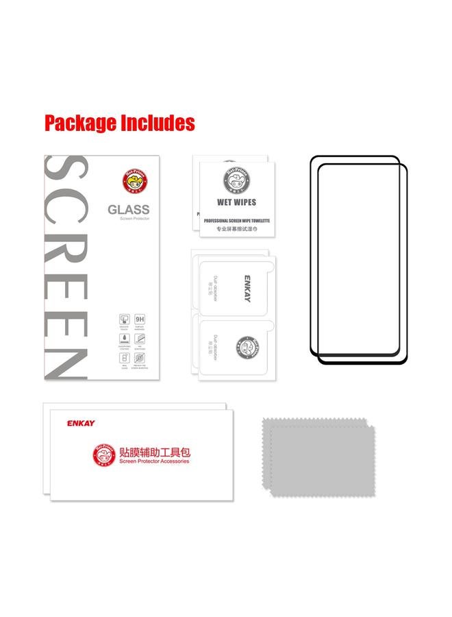 إيروريكس قطعتان لهاتف Xiaomi Poco X4 Pro 5G لاصقة كاملة 0.26 مم 9H 2.5D زجاج مقسّى فيلم كامل - Image 2