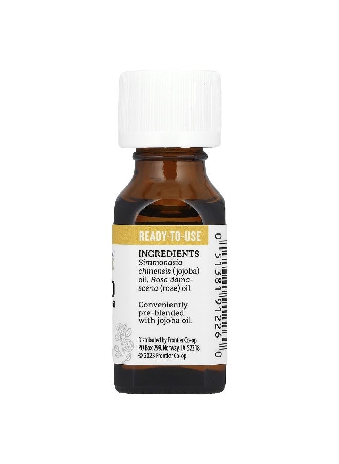 Aura Cacia Aura Cacia, Pure Essential Oil in Jojoba Oil, Rose Otto , 0.5 fl oz (15 ml)  - Image 2