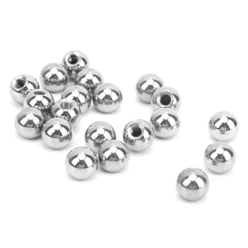 M4 Threaded Balls: 20 Pcs Stainless Steel - Heat Resistant Corrosion Resistant, Precise Reaming, Magnetic Joints for Kossel Delta 3D Printer Ink Cartridge Maintenance - Image 4