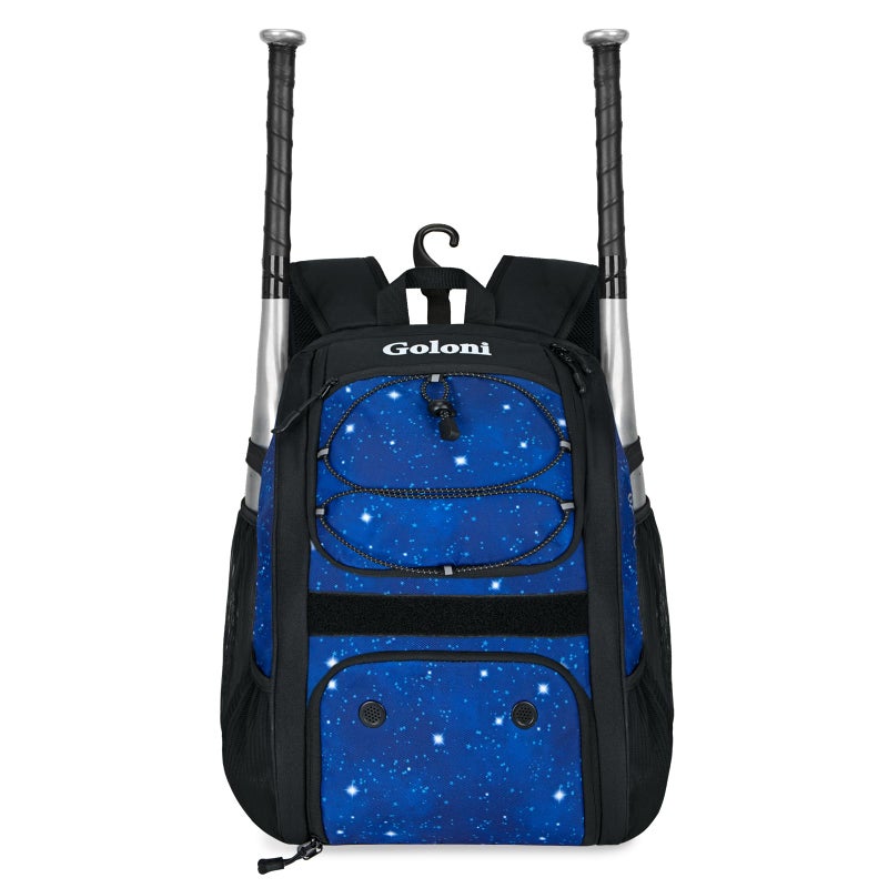 Goloni Youth Baseball BagBaseball Backpack with Shoes CompartmentSoftball Bag with Fence Hook for TBall Bat Equipment for Batting Mitten Helmet - Image 2