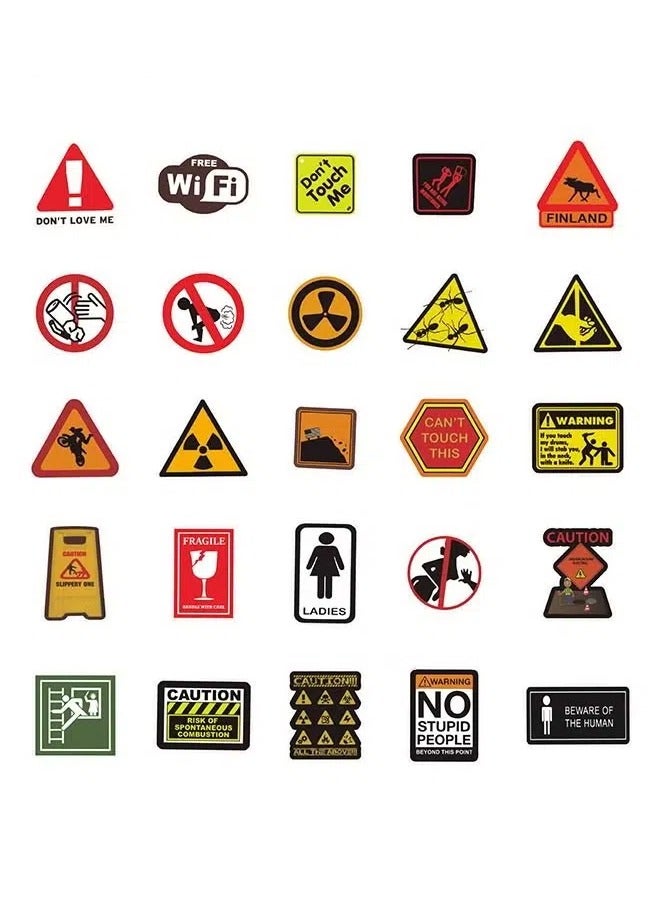 50 Non-infringement Warning Signs Cartoon Stickers, Laptop Stickers, Guitar Stickers,Luggage Stickers - Image 3