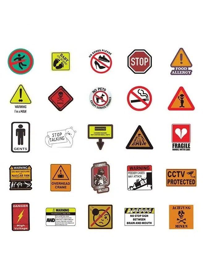 50 Non-infringement Warning Signs Cartoon Stickers, Laptop Stickers, Guitar Stickers,Luggage Stickers - Image 4