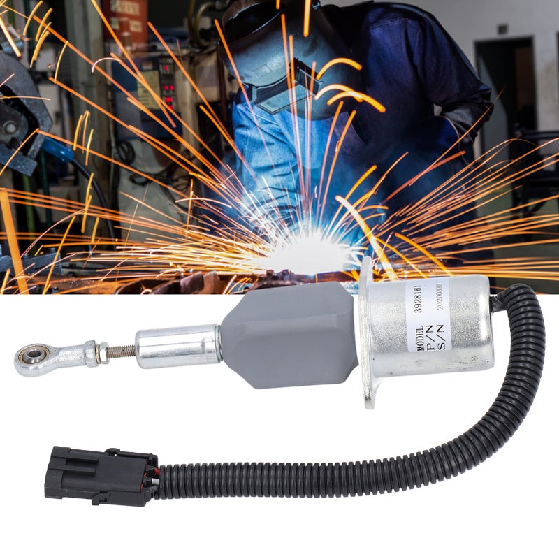 24V Fuel Shutdown Solenoid Flameout Solenoid Valve 3928161 Replacement for Cummins 6CT 8.3L - Image 5