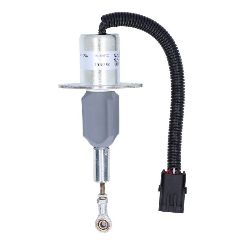 24V Fuel Shutdown Solenoid Flameout Solenoid Valve 3928161 Replacement for Cummins 6CT 8.3L - Image 1