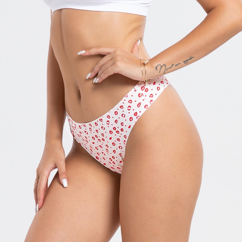 High-End Cotton Briefs Japanese Cute Low Waist Ladies T-Shaped Underwear A Generation Of Hair - Image 4