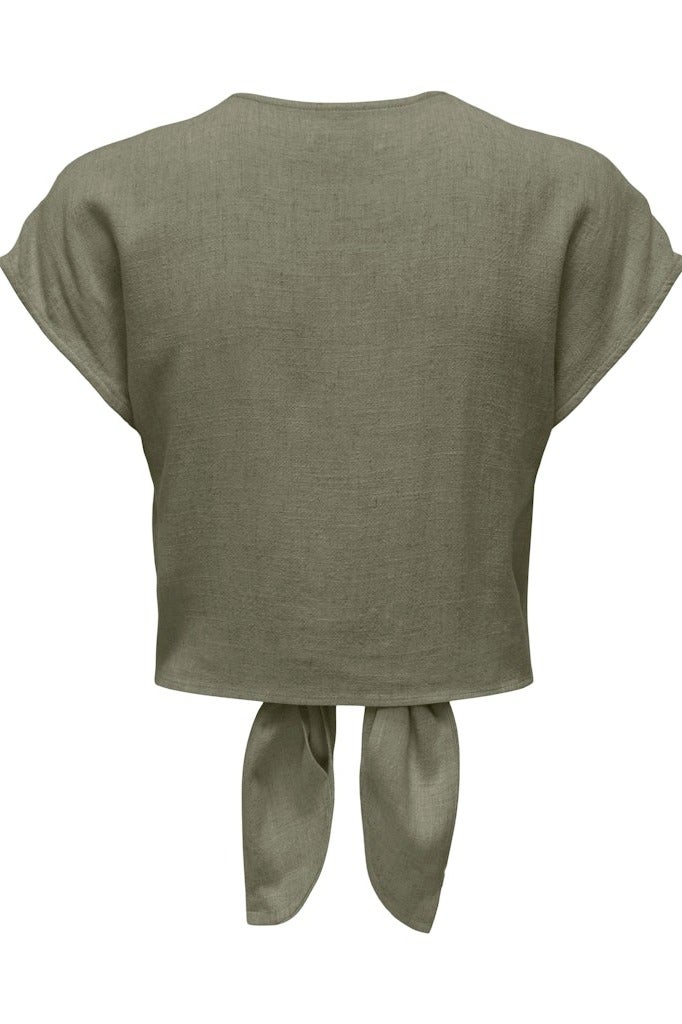 ONLY Onlsiesta Ss Knot Lin Bl Shirt Pnt Noos - Image 2