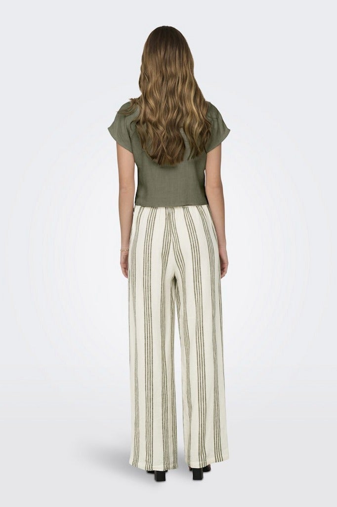 ONLY Onlsiesta Ss Knot Lin Bl Shirt Pnt Noos - Image 4