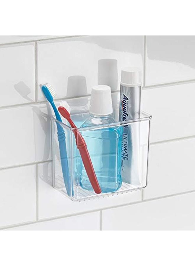 InterDesign Affixx Plastic Wall Mount Organizer For Kitchen Bathroom Office Bedroom Garage Craft Room 3 Inch - Image 3