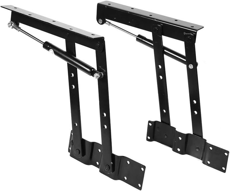 klarako Lift Top Coffee Table Mechanism, 2Pcs Lift up Desk Lifting Frame Mechanism Hardware Fitting Hydraulic Hinge Spring Stand Rack Bracket DIY Furniture Accessories - Image 1