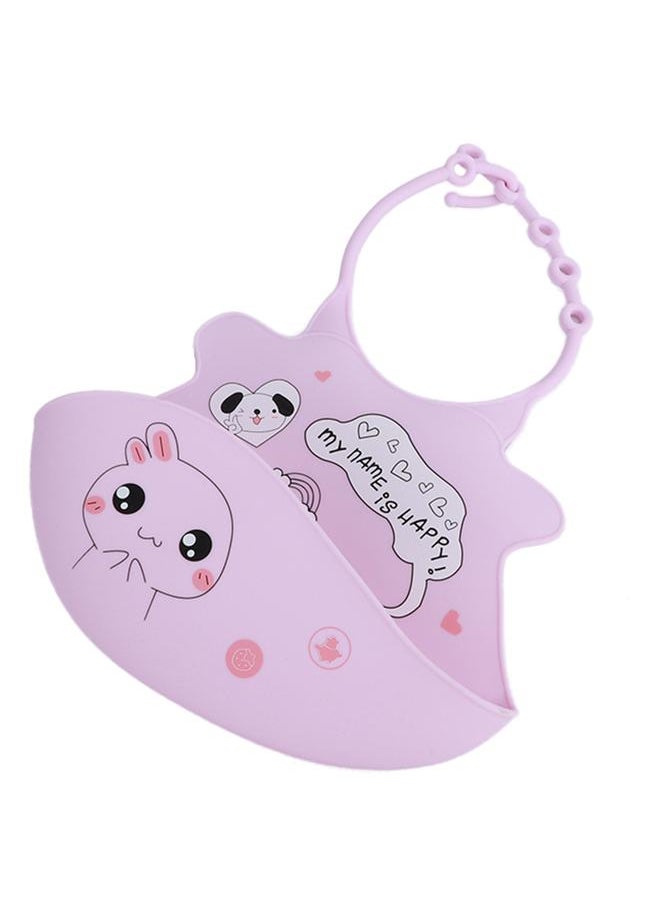 Thoraya BBSKY Baby Bibs Waterproof Saliva Pocket Food Grade Silicone Easily Wipe Eating BibPink  - Image 4