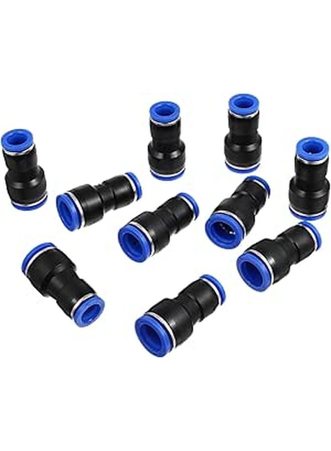 10Pcs 12mm To 16mm Pneumatic Push To Connect Tube Fittings Straight Hose Connectors For Industrial Air Tools - Image 1