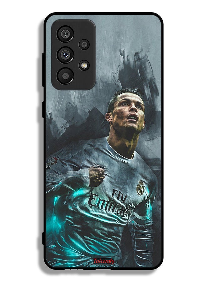 Tolwak Samsung Galaxy A73 5G Protective Case Cover Cristiano Ronaldo Art - Image 1