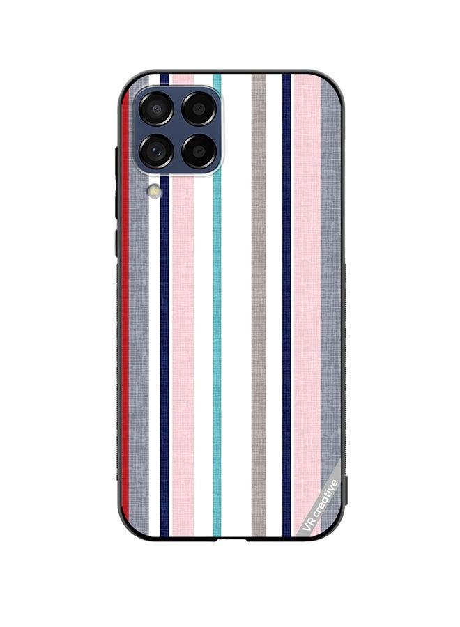 VR CREATIVE Protective Case Cover For Samsung Galaxy M33 Strips Design Multicolour - Image 1