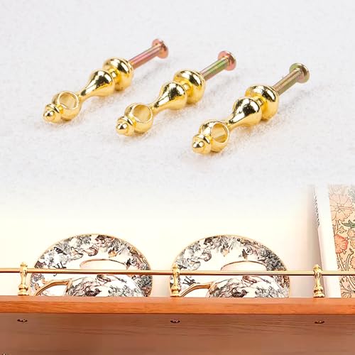 SaiDian 10Pcs Elegant Metal Spindles Furniture Connectors Easy Install Glass Railing Post Caps for Cabinet Gallery Rails Shelf Spindles - Image 5