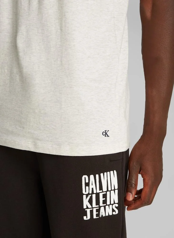 CALVIN KLEIN Cotton T-Shirts Short Sleeve Crew Neck - 3 Pack