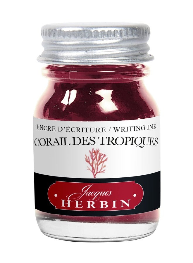 Jacques Herbin Herbin Fountain Pen Ink - 10ml Bottled - Corail des Tropiques - Image 1
