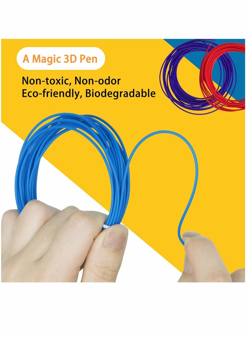 SYOSI - 3D Pen for Kids Aged 4+, 3D Printing Pen for 3D Thinking Training, Wireless 3D Pen with 2 Feeding Speeds, Built-in Rechargeable Battery, 1.75cm PCL Filament is Included - Image 1