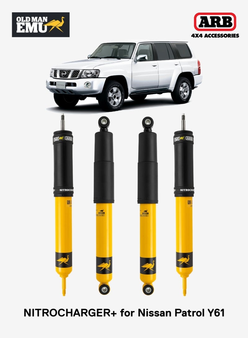 ARB Old Man Emu Nitrocharger Plus Suspension Kit for Nissan Patrol Y61 - Front & Rear Shocks - Set of 4 - Image 1