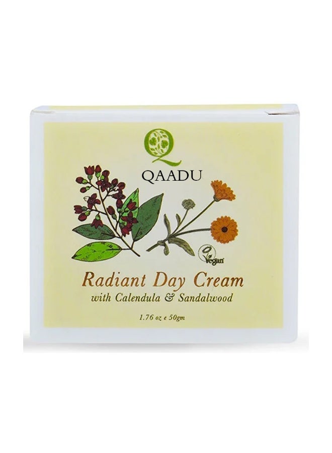 QAADU Radiant Day Cream with Calendula & Sandalwood 50gm