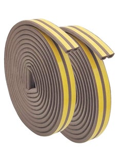 RATSAW 2 Pack Self Adhesive Weather Seal Strip Muffling EPDM Foam D Type Doors Windows Draught Stopper  - Image 1