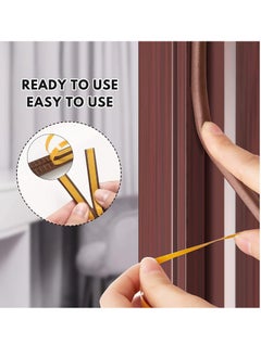 RATSAW 2 Pack Self Adhesive Weather Seal Strip Muffling EPDM Foam D Type Doors Windows Draught Stopper  - Image 5